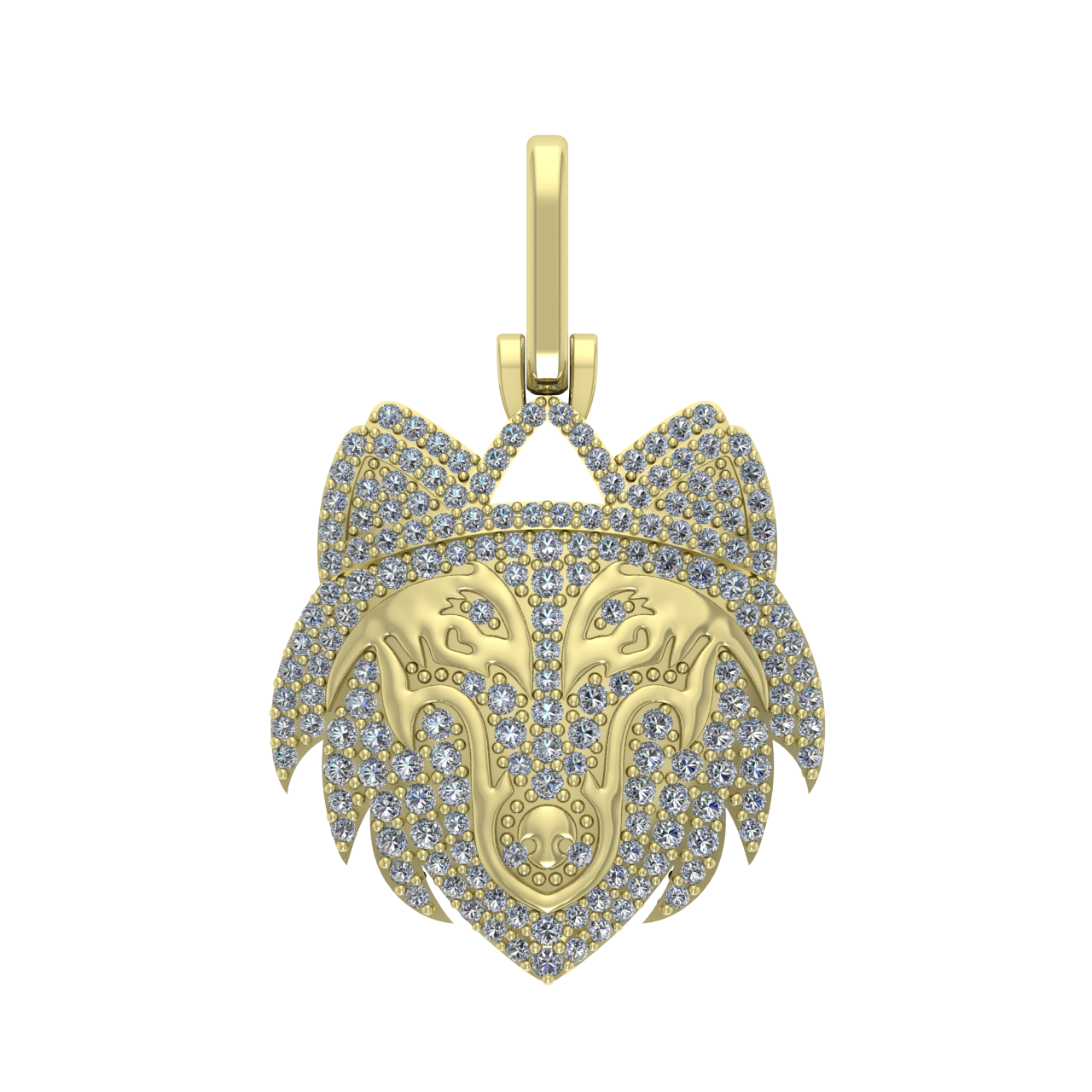 HIP-HOP ANIMAL DIAMONDS PENDANT